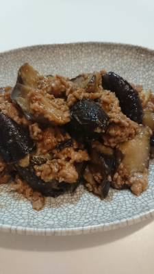 秋なすの豚みそ炒め