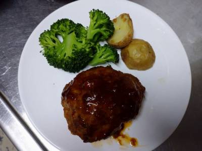 にんにくハンバーグ