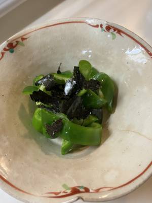 ピーマンののり塩もみ