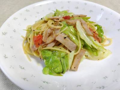 春キャベツのシンプルパスタ