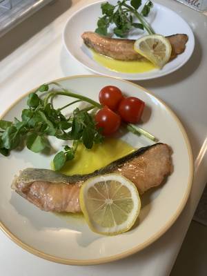 さけのレモンバタームニエル