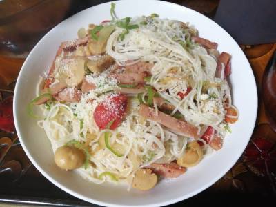 そうめんスパゲッティ