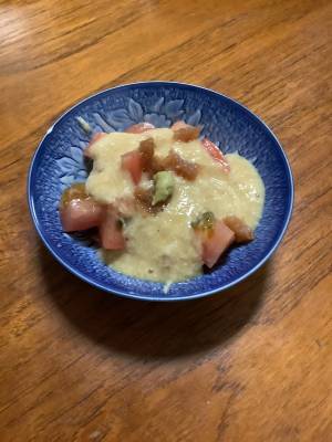 トマトの山かけ