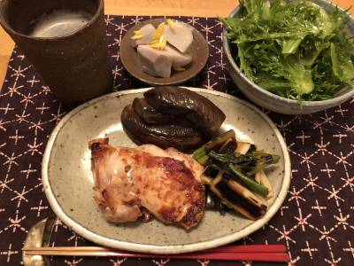 鶏ももの柚子こしょう焼き