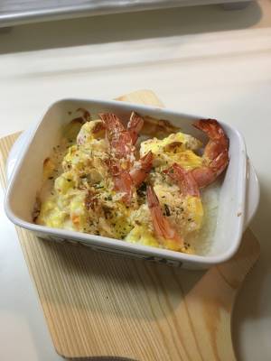 えびのガーリックパン粉焼き