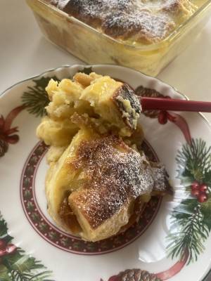 さつまいもとオレンジマーマレードのパンプディング