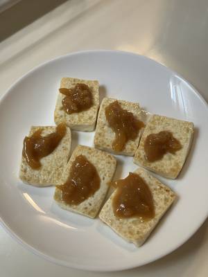 焼き豆腐の柚子茶みそ