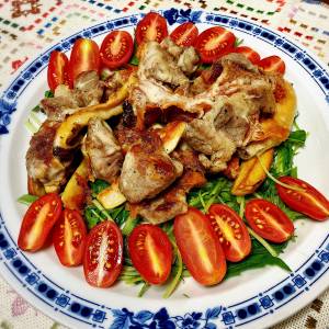 エリンギと豚肉のチーズ焼き