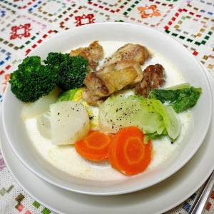 白菜とかぶのミルクシチュー