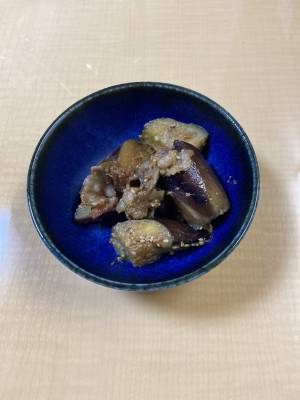 なすと豚肉のみそ炒め