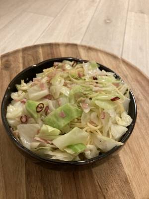 春キャベツのシンプルパスタ