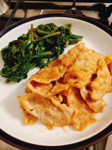 豚肉のみそしょうが焼き