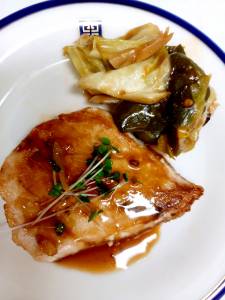 かじきのソテー 粒マスタードソース