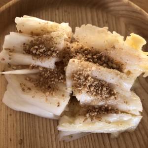 ポリ袋で白菜漬け