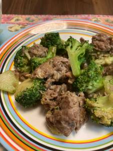 ブロッコリと牛肉のオイスターソース炒め