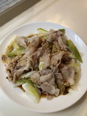 ねぎ豚蒸し