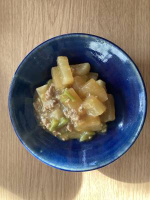 コロコロ大根の炒めマーボー