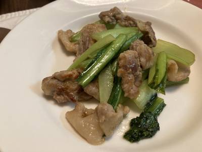 豚肉と小松菜のサッと炒め