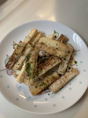 長芋の皮のから揚げ