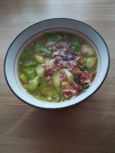 焼きピーマンのみそ汁