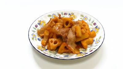 豚肉とれんこんの炒め煮