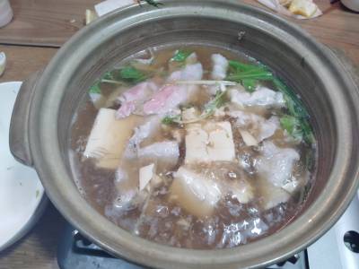 水菜と豚のあっさり鍋