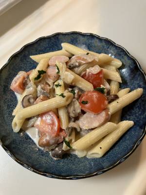 マッシュルームのペンネ