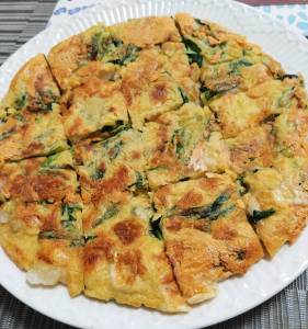 にらチヂミチーズもち明太入り