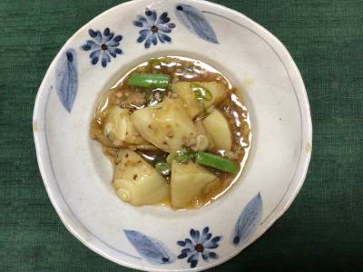 揚げ長芋の甘酢あんかけ