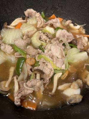白菜と豚肉のうま煮