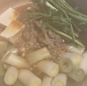 ねぎの牛鍋