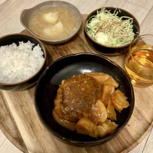 にんにくハンバーグ