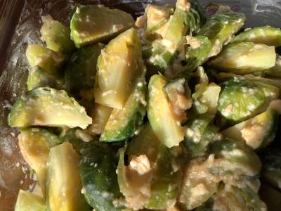 芽キャベツのからし酢みそ