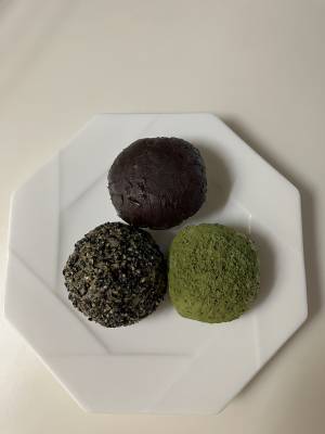 小さな三色おはぎ