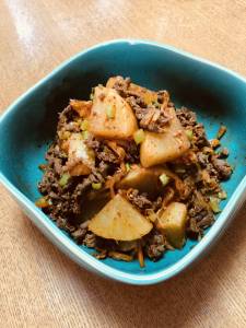 大根とキムチの煮物