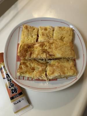 ツナ缶とたまねぎのお焼き