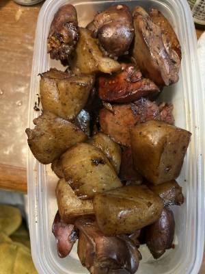 鶏レバーとこんにゃくのピリ辛煮