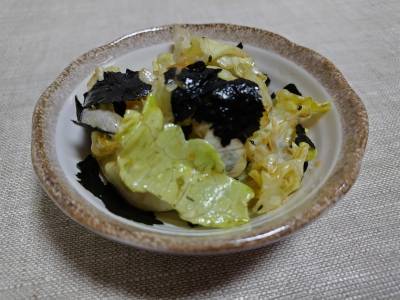 のりとレタスのサラダ