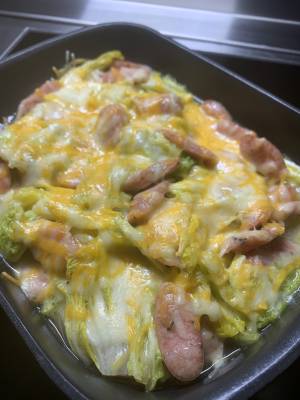 白菜のチーズ焼き