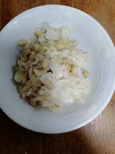 キャベツと大豆のビネガー煮