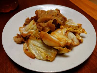 春キャベツの和風ホイコーロー