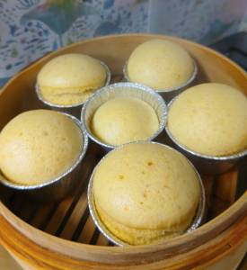 しょうゆ風味の蒸しパン