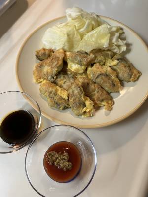 コンビーフのピカタ