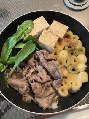 ねぎのすき焼き