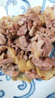 大根と牛肉の炒め物