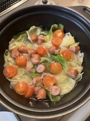 ソーセージとキャベツのスープ