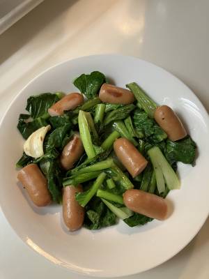 小松菜のオイル蒸し