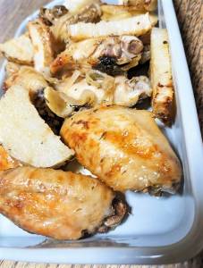 長芋と手羽先のオーブン焼き