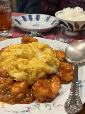 えびのチリソース ふんわり卵のせ