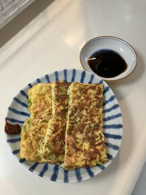 ねぎの台湾風たまご焼き